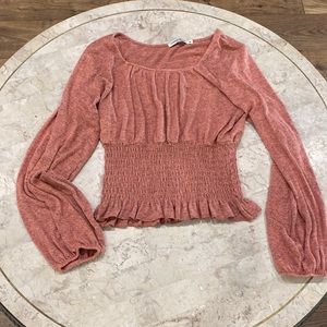 Chance of Fate Smocked Waist Top size Large